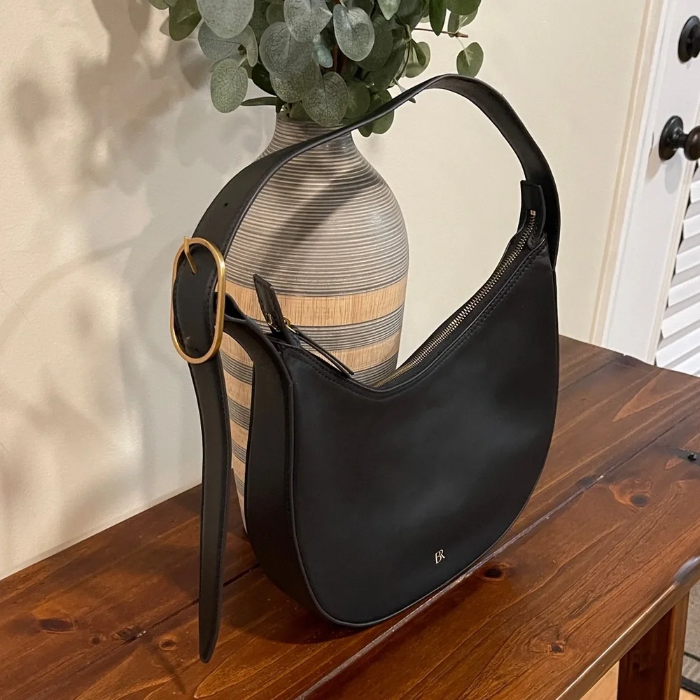 Banana Republic Factory Black Shoulder Bag - Picture 2 of 6